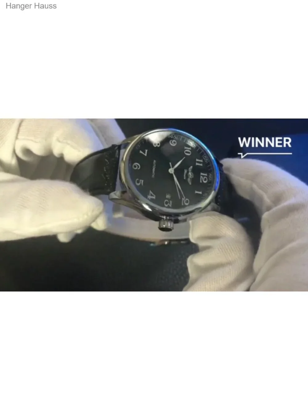 Men's Automatic Mechanical Watch - Leather Band, Day Calendar, Waterproof